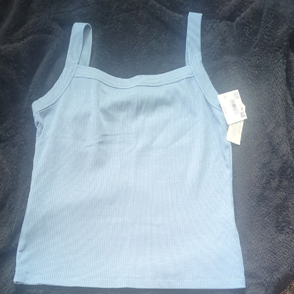 American Eagle Outfitters Light Blue Ribbed Camisole